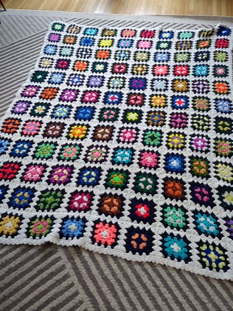 Granny square Afghan