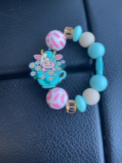 Teal Cup Charm Grace's bead Shop