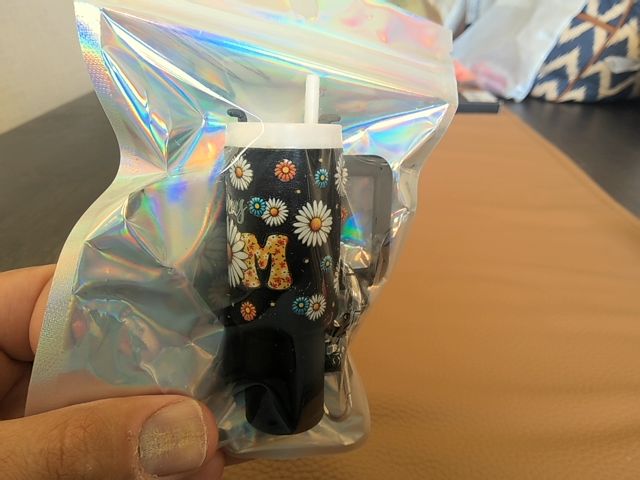 Black Tumbler Keychain Grace's bead Shop, mom