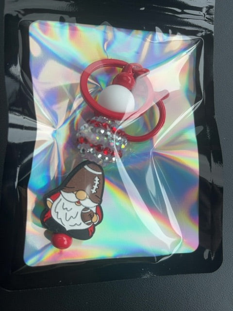 Red Sport Keychain Grace's bead Shop