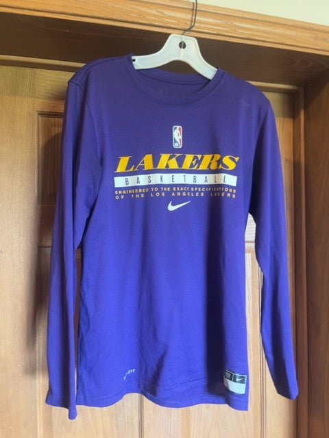 Purple Lakers Nike Long Sleeve, Medium