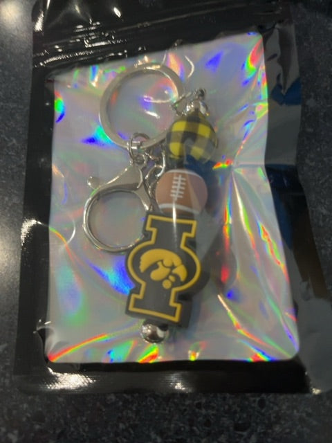 Silver Sport Keychain Grace's bead Shop