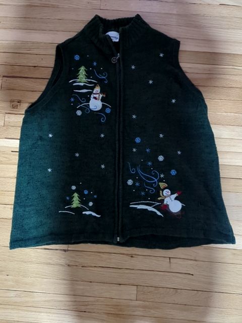 Vintage Clothing Christmas vest, 1x