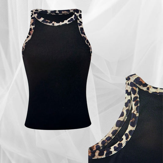 Multi Blk Tank Leo Trim Clothed in Grace Iowa, X-Large