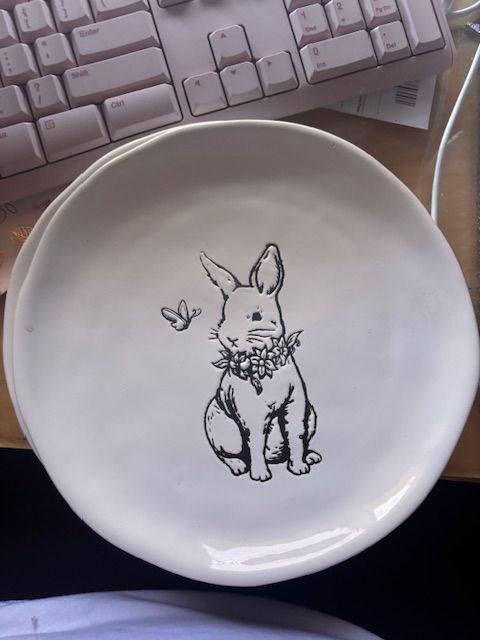 Easter Rabbit plate