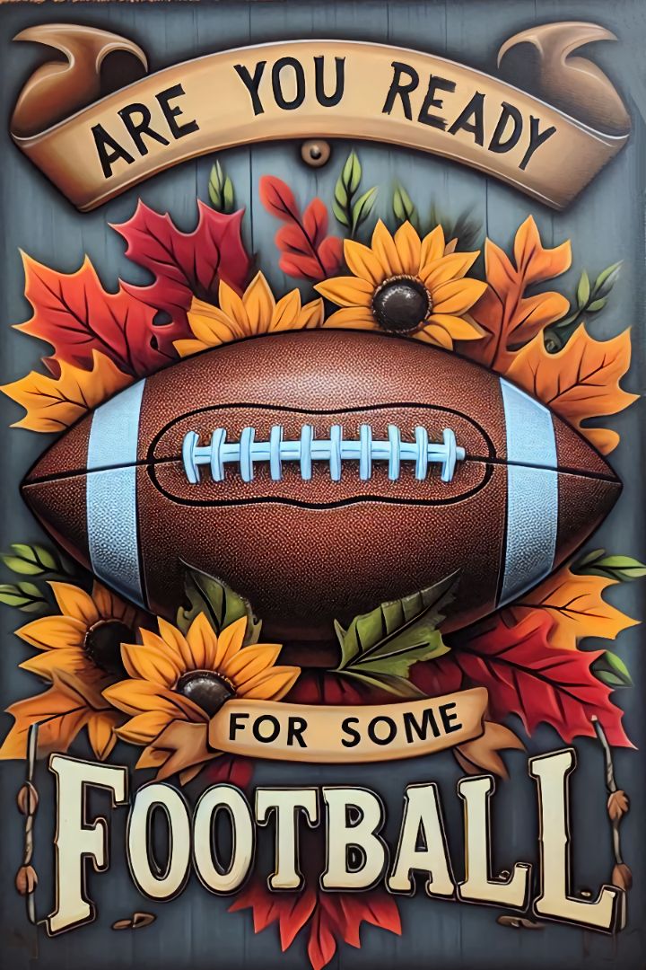 Garden flag Are you ready for some football, Marsha's Crafts