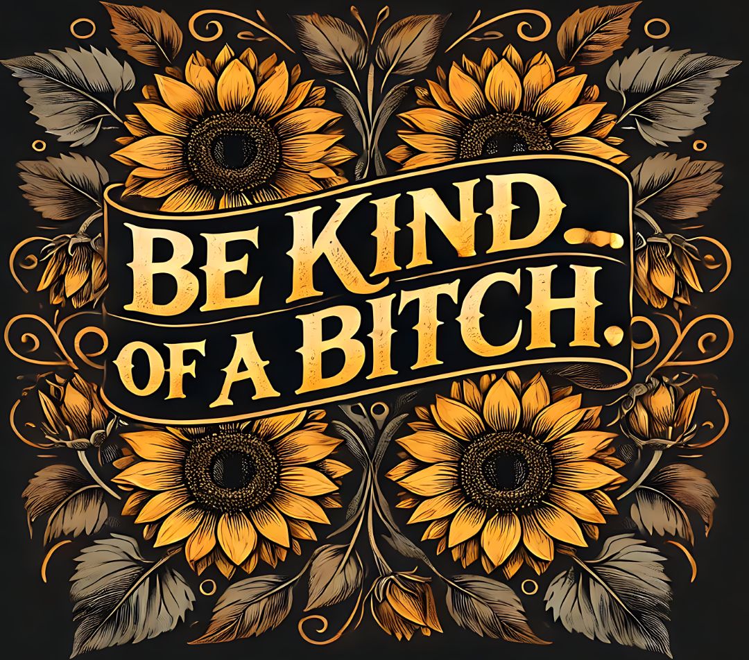 Tumbler 20 oz Be kind of a bitch, 20 OZ, Marsha's Crafts