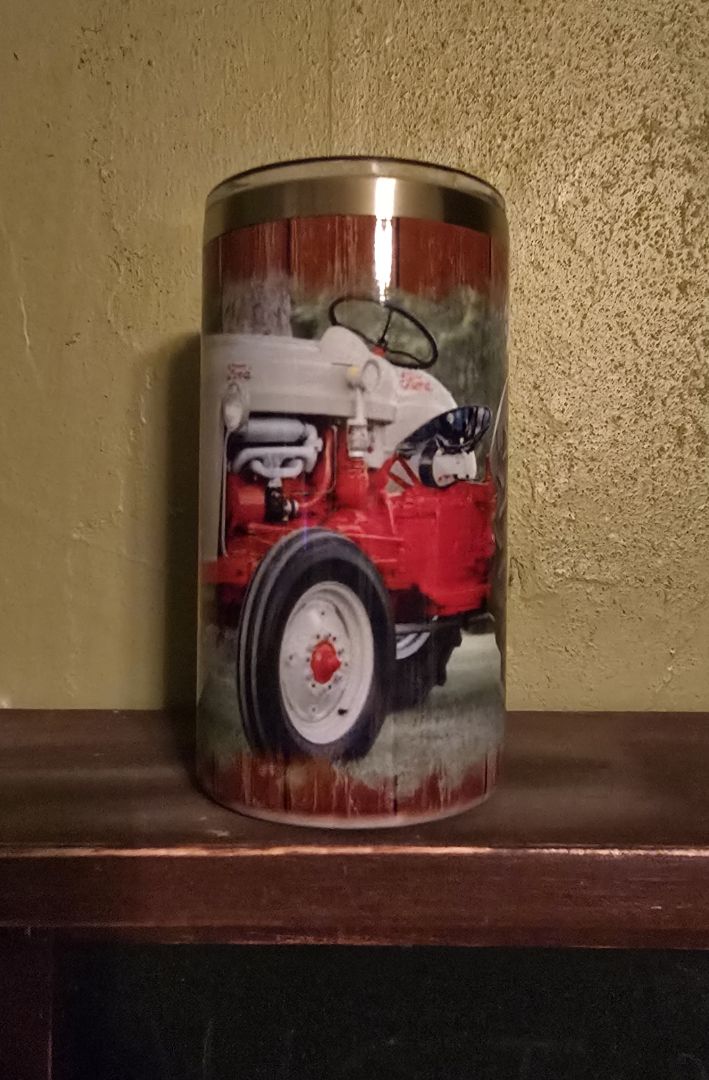 20oz  tumbler w/handle tractor mug, 20 OZ