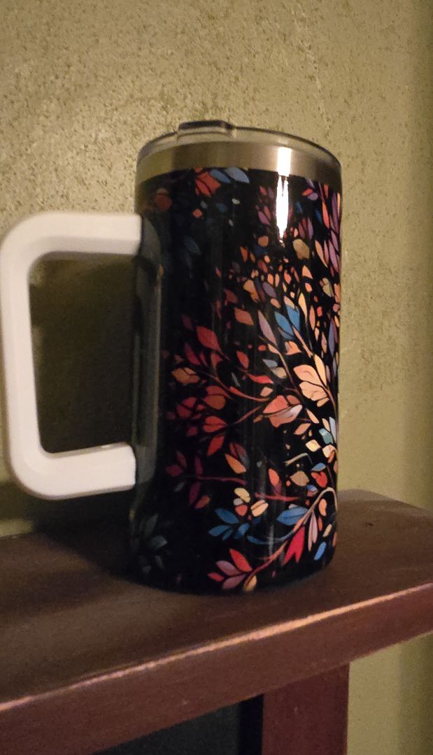 colorful 20oz  tumbler w/handle Tree of life  Mug, 20 OZ