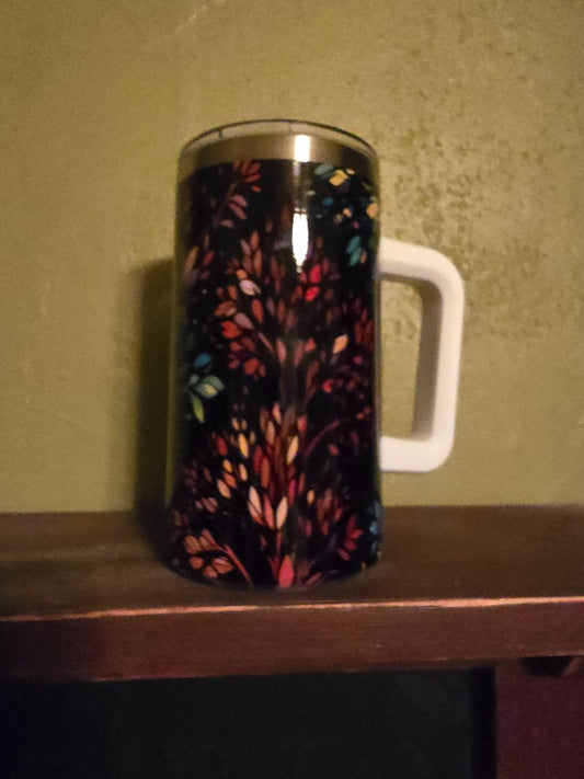 colorful 20oz  tumbler w/handle Tree of life  Mug, 20 OZ