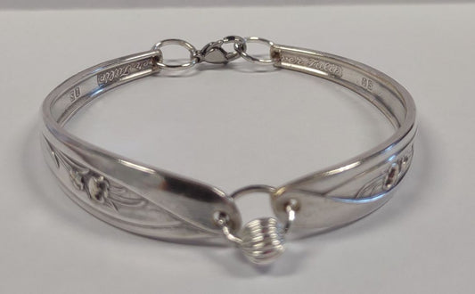 handcrafted Bracelet from silverware, tulip